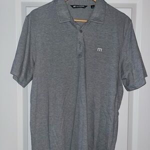 Travis Mathew Classic Gray Polo Shirt